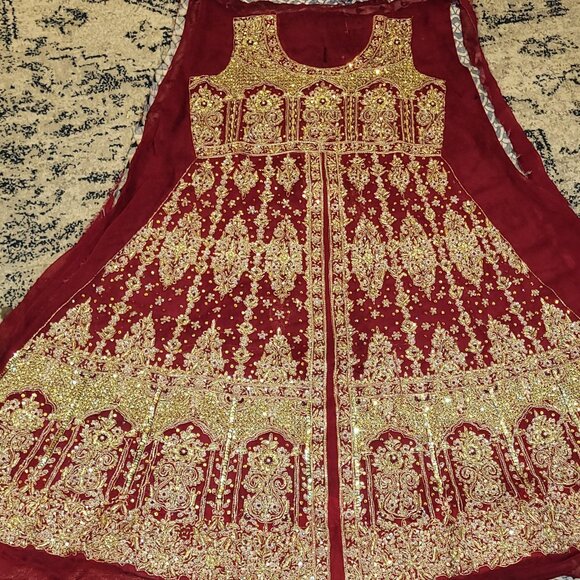 Unstitched Lehenga Bridal Dress - Picture 1 of 4